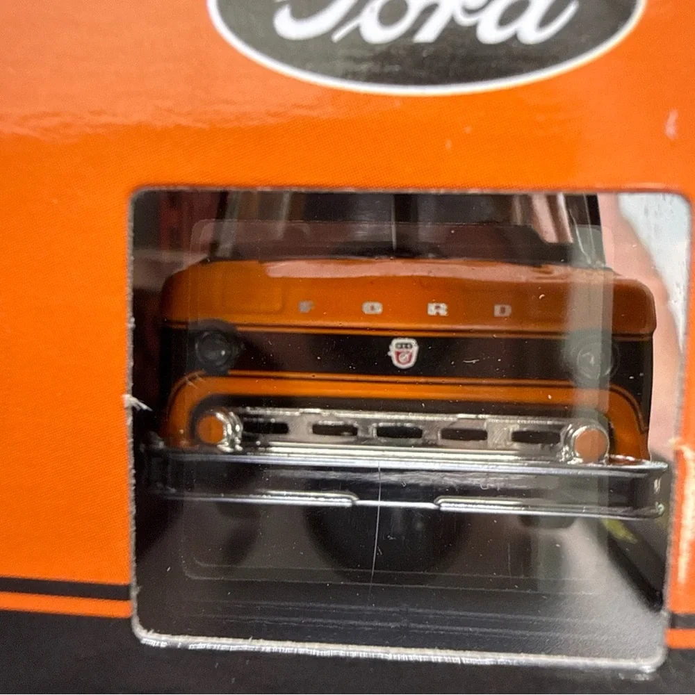 Machine Ford C-Series Diecast Truck - Orange & Black